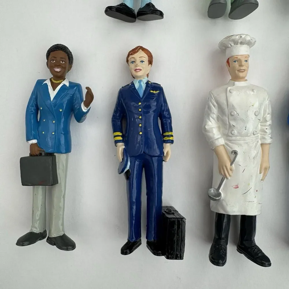 11 Vtg‎ Lakeshore Learning Career Figures Fireman Chef Doctor Teacher Police….